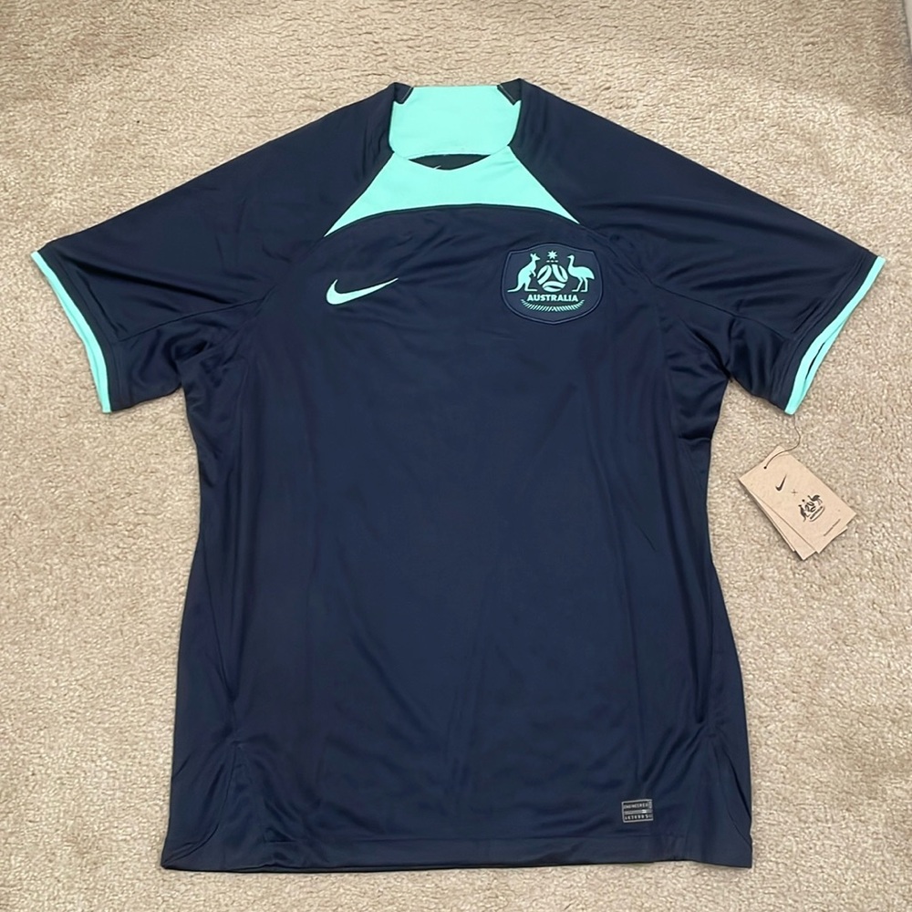 Australia National Team Nike 2022/23 Away Jersey - Navy, men size L NWT